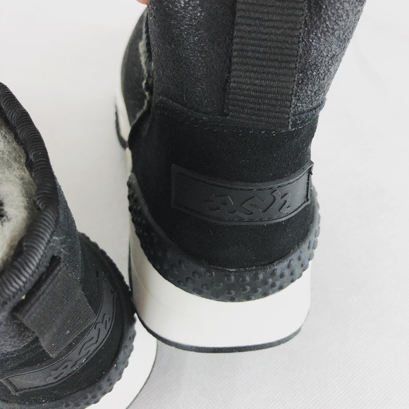 ASH WOMAN HIGH SNEAKER ANKLE BOOTS  Black Size 38 - Picture 2 of 8